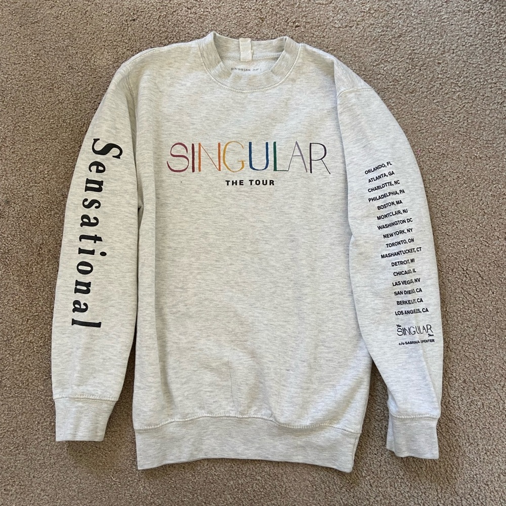 Sabrina Carpenter Singular Tour Crewneck Sweater